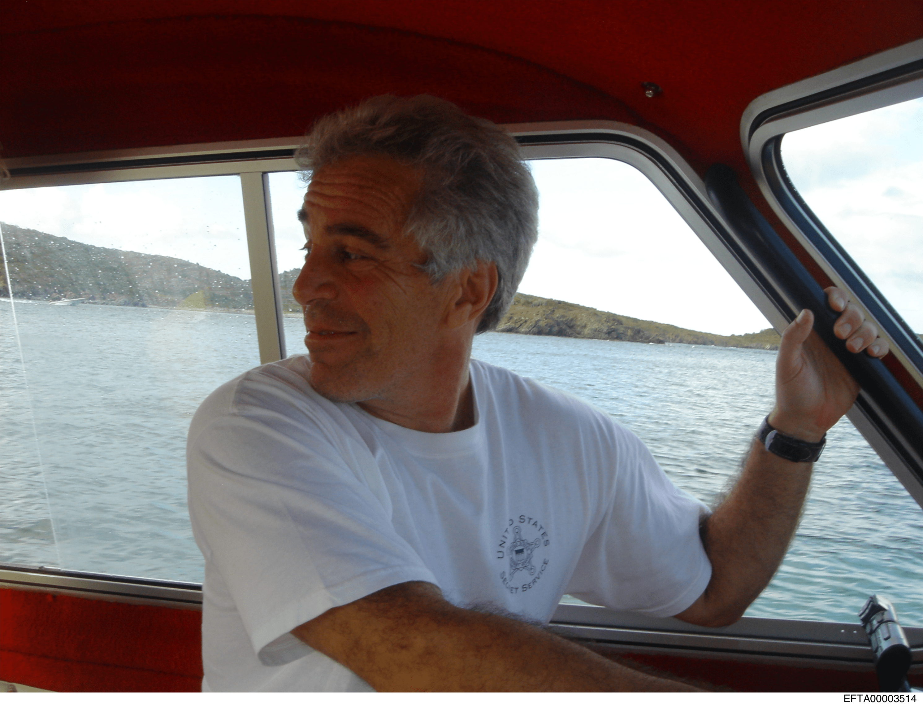 Fotografia publicada pel Departament de Justicia amb els arxius del cas Epstein
